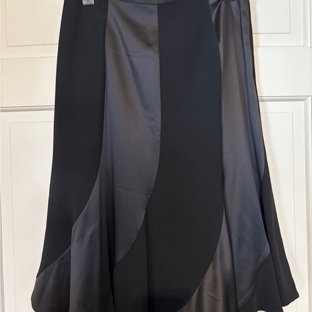 Elegant Silk Black Women's Skirt